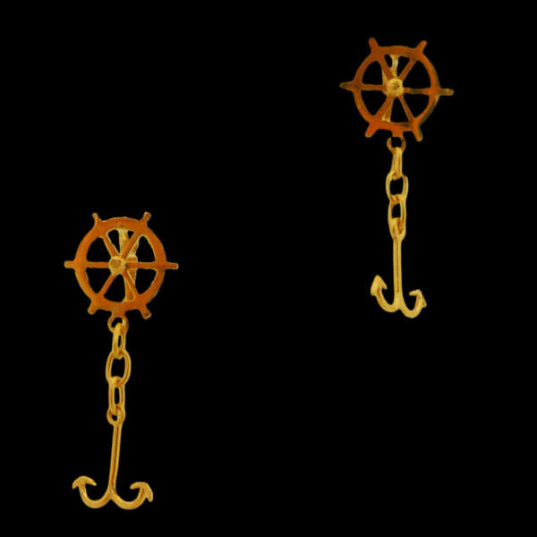 PENDIENTES TIMON Y ANCLA