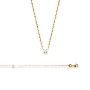Gargantilla plaqué oro circonta 45 (Dabra)