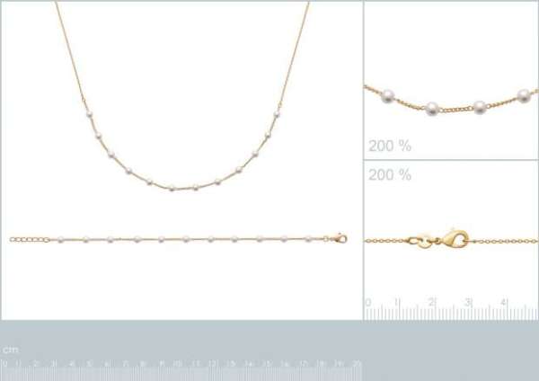 COLLAR PLAQUE ORO 750. 3 MICRAS. PERLA 45 (DABRA)