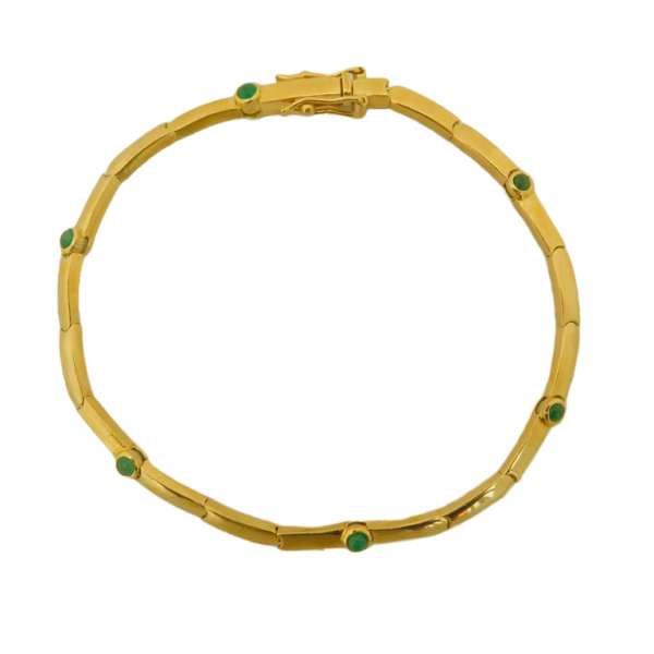 PULSERA CON PIEDRAS VERDES