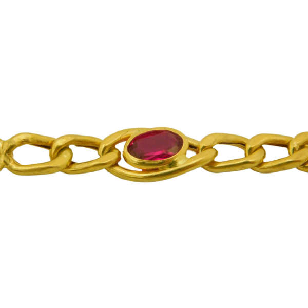 PULSERA CON PIEDRAS ROJAS