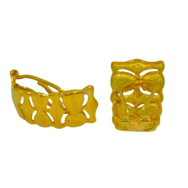 PENDIENTES RECTANGULARES CIERRE OMEGA