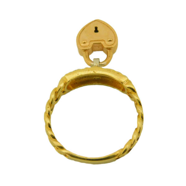 ANILLO CON CANDADO CORAZON
