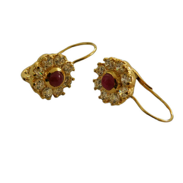 PENDIENTES PIEDRA ROJA