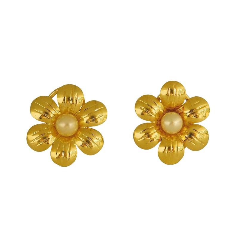 PENDIENTES FLOR PERLA