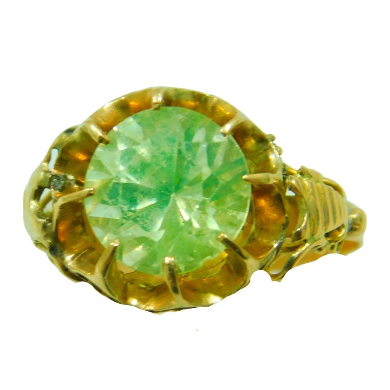 ANILLO CALADO PIEDRA VERDE AGUA