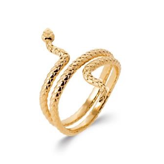 ANILLO PLAQUE ORO 750. 3 MICRAS SERPIEN.TALLA-18 (DABRA)