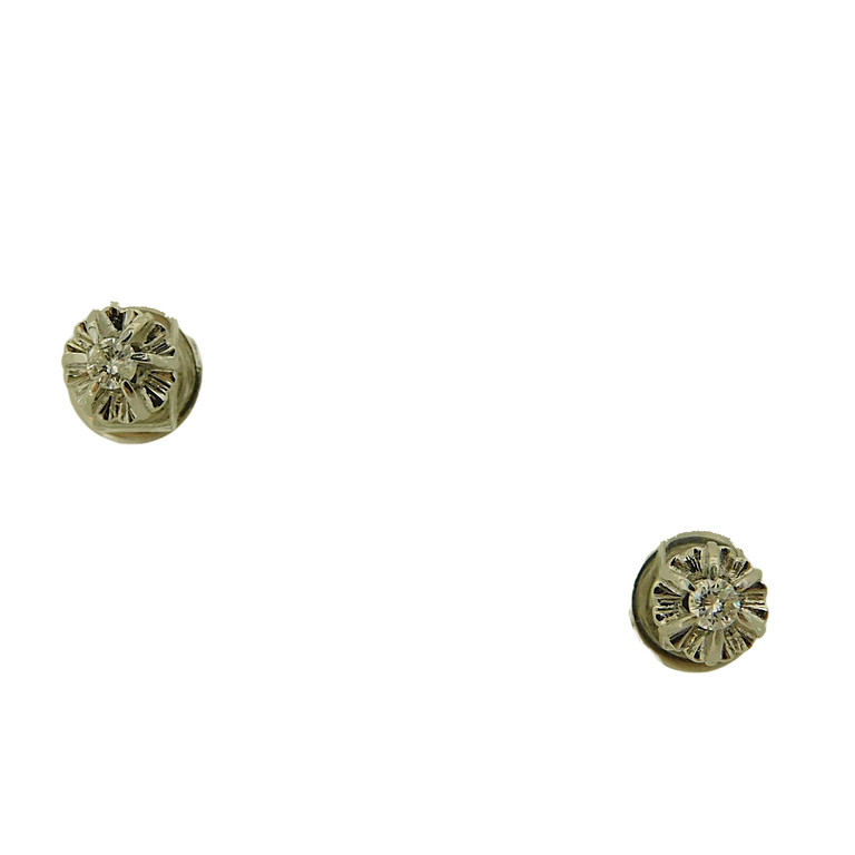 PENDIENTES ORO BLANCO