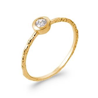 ANILLO PLAQUE ORO 750. 5 MICRAS. CIRCONITA TALLA-14 (DABRA)