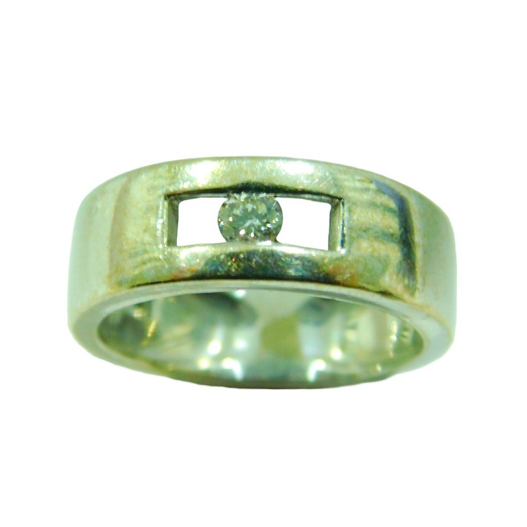 ANILLO ANCHO ORO BLANCO