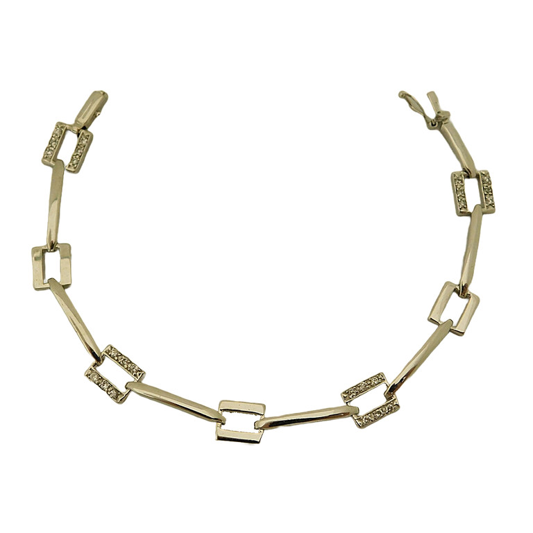 PULSERA ORO BLANCO