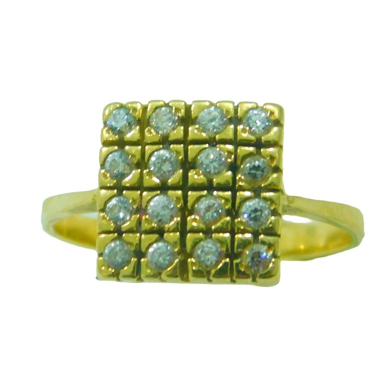 ANILLO APLIQUE RECTANGULAR CIRCONITAS