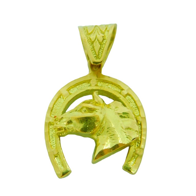COLGANTE HERRADURA CON CABALLO