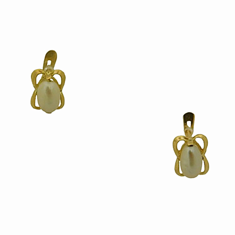 PENDIENTES CON PERLA