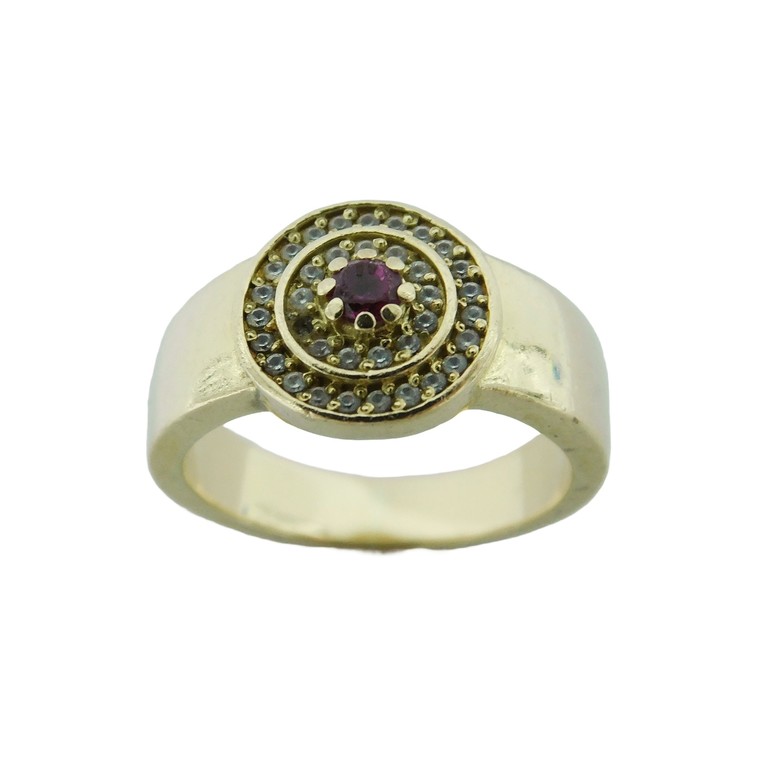 ANILLO ANCHO DISEÑO CENTRAL CIRCULAR