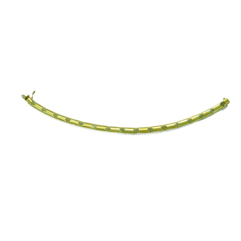 PULSERA BICOLOR ESLABONES APLANADOS