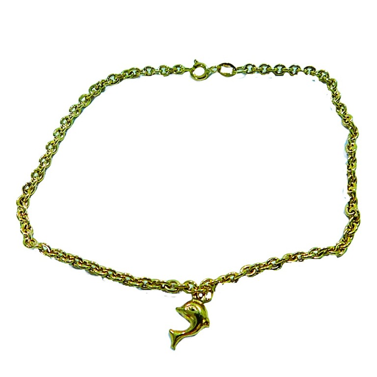 PULSERA TOBILLERA APLIQUE DELFIN