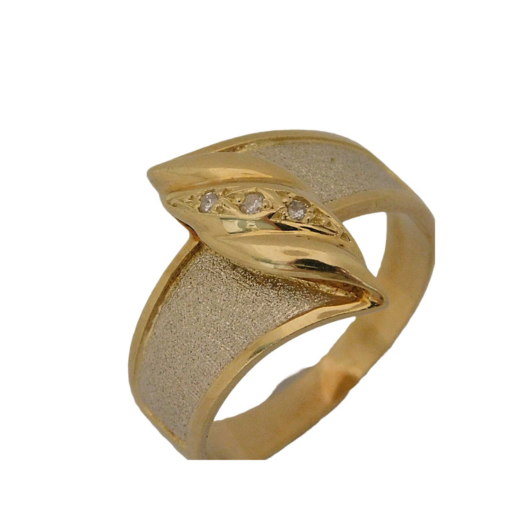 ANILLO TU Y YO ACABADO MATE Y BRILLO