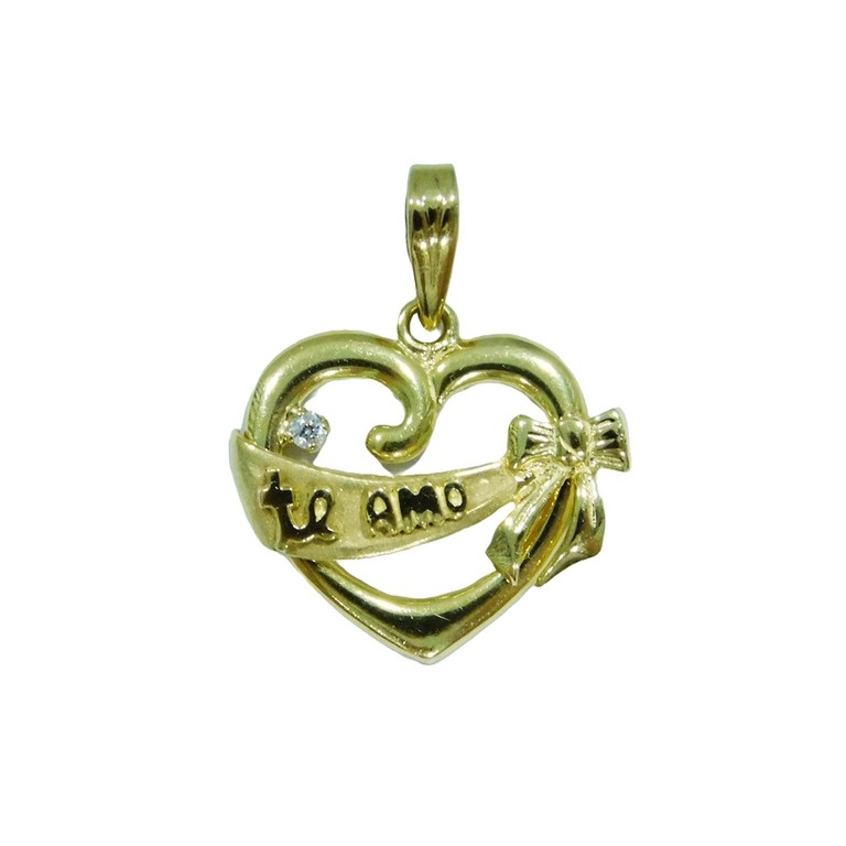 COLGANTE CORAZON CON MOÑITA