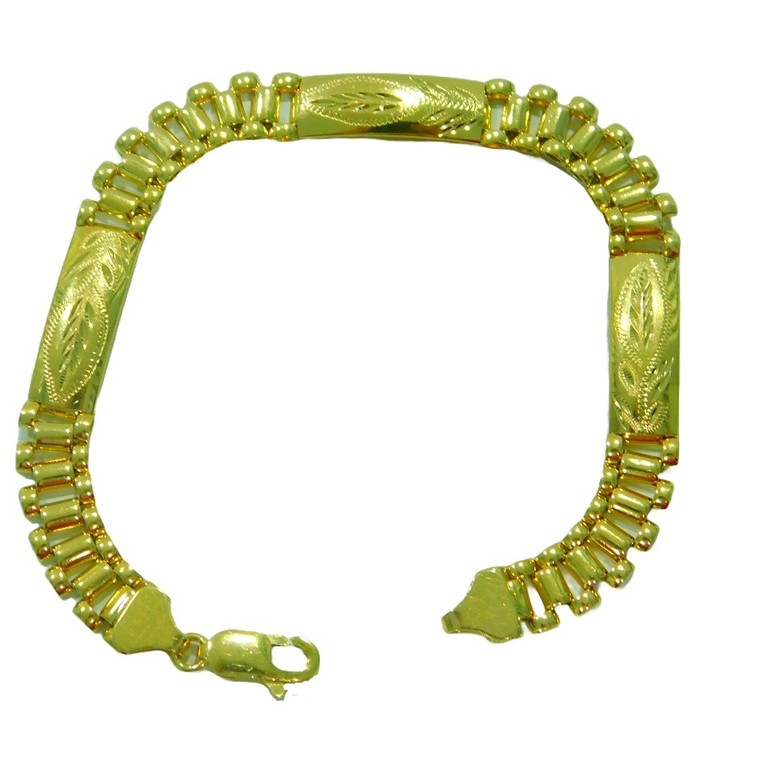 PULSERA  ESLABONES FLORALES