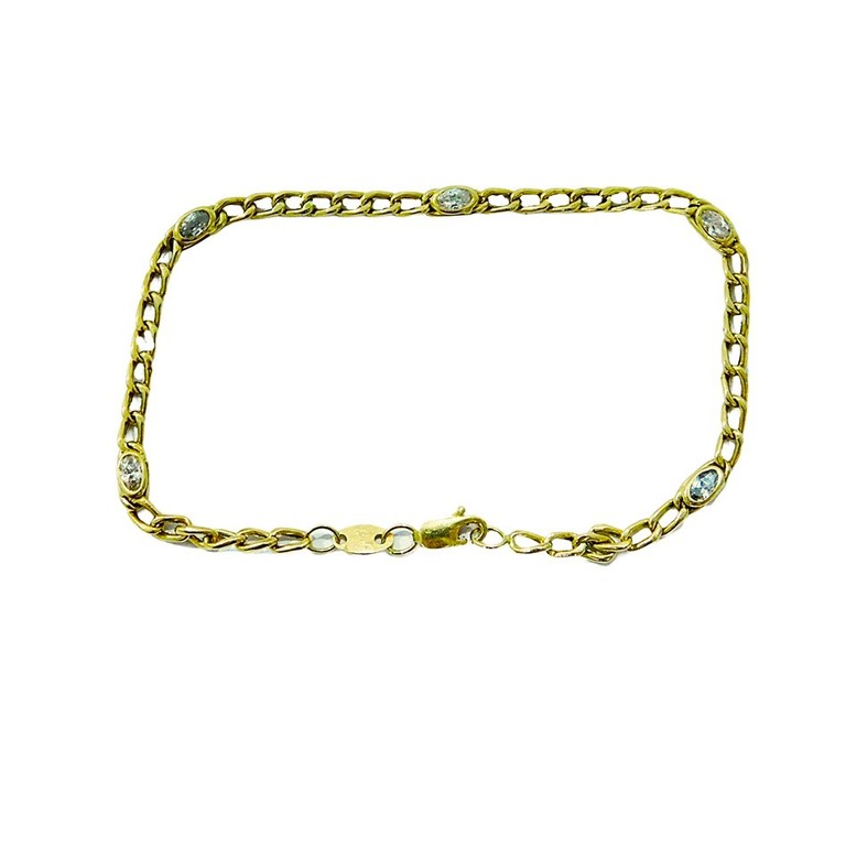 PULSERA ESLABONES CLASICOS CIRCONITAS