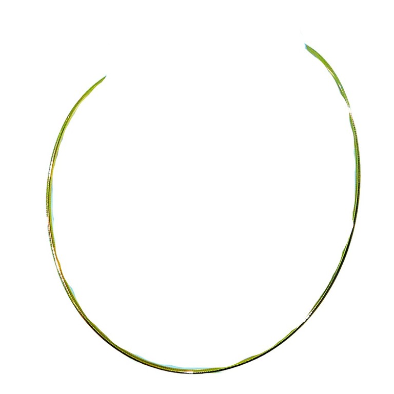 GARGANTILLA BICOLOR REVERSIBLE  COLA DE RATON APLANADA