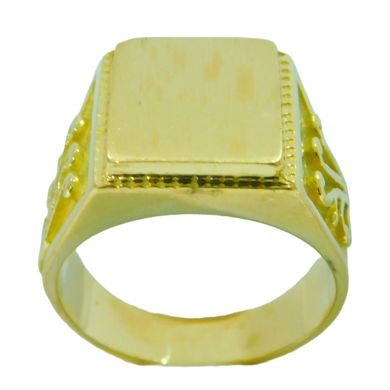 ANILLO SELLO RECTANGULAR LABRADOS LATERALES