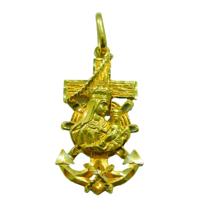 COLGANTE CRUZ MARINERA VIRGEN DEL CARMEN