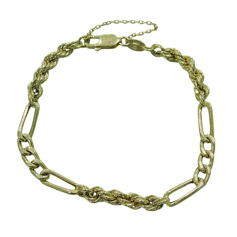 PULSERA CORDON SALOMONICO CON ESLABON CLASICO