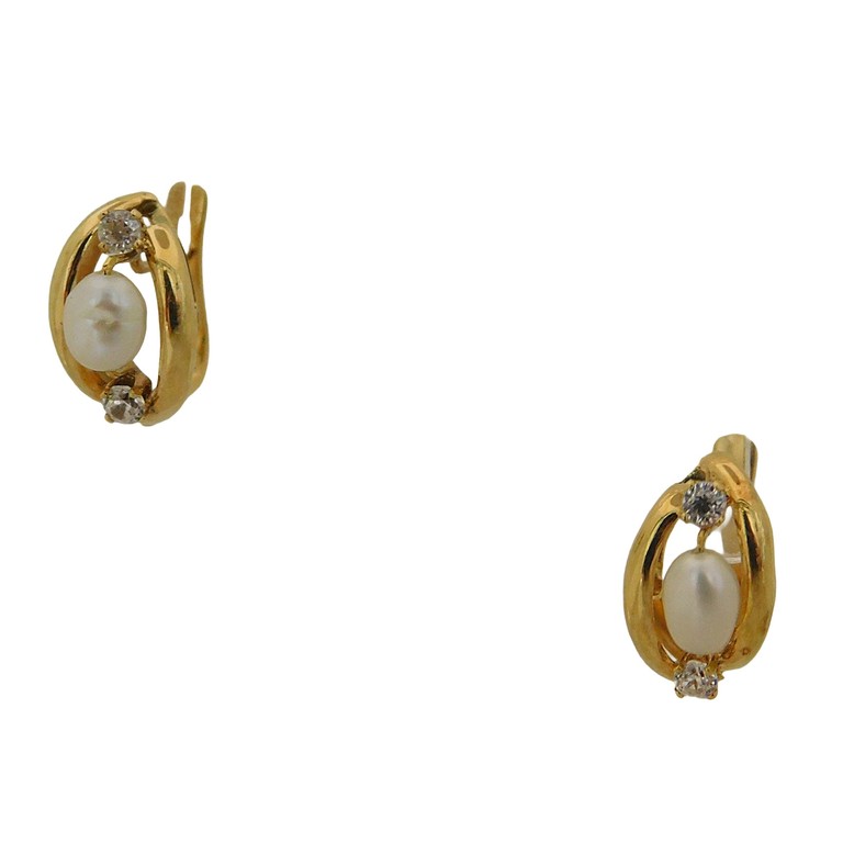 PENDIENTES CON PERLA