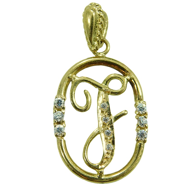 COLGANTE LETRA L CIRCONITA  CON ORLA