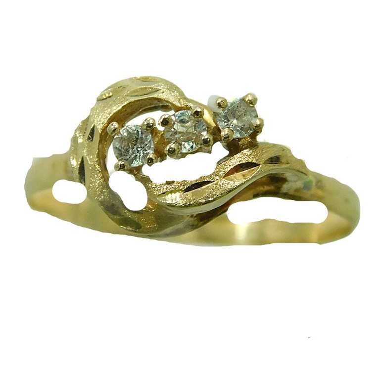 ANILLO APLIQUE FLOR MINI CIRCONITAS