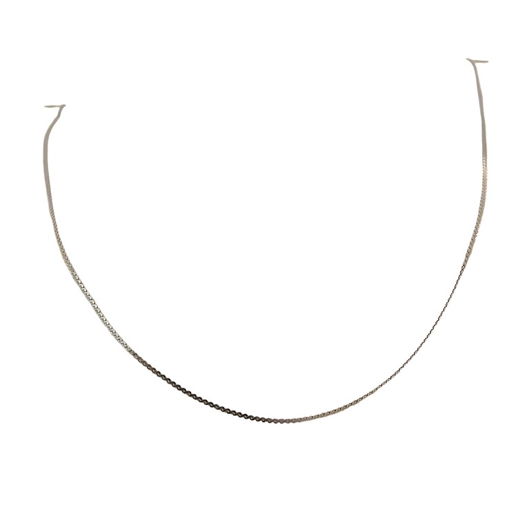 CADENA ORO BLANCO 43CM