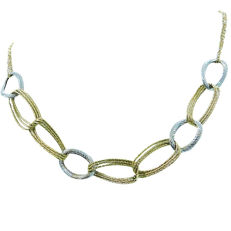 GARGANTILLA APLIQUES CENTRALES BICOLOR