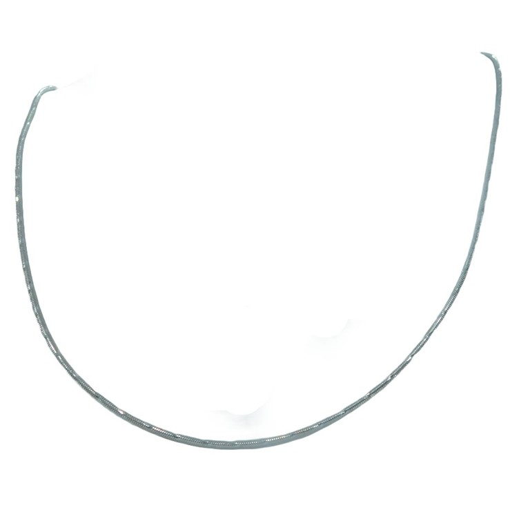 CADENA COLA DE RATON ORO BLANCO