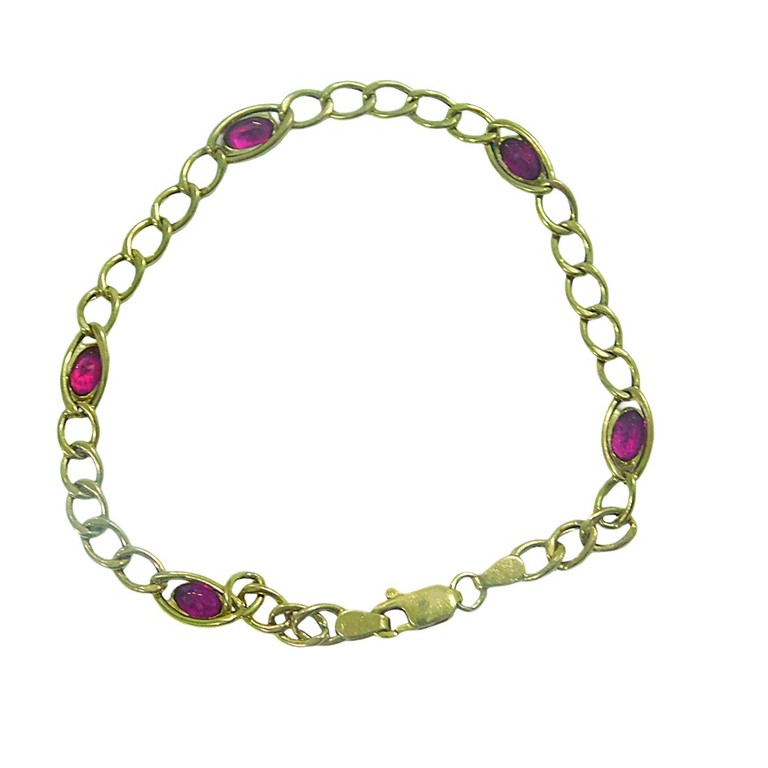 PULSERA PIEDRAS ROJAS