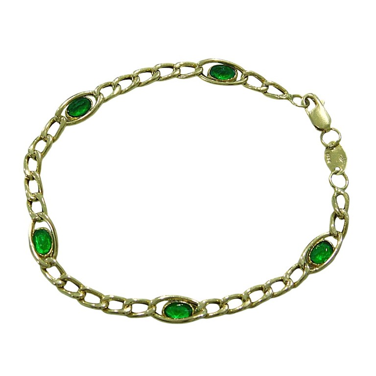 PULSERA CIRCONITAS VERDES