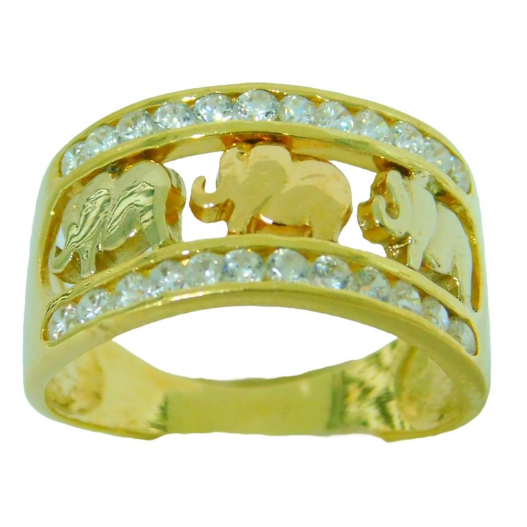 ANILLO CRISTALITOS ELEFANTES