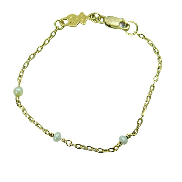 PULSERA BEBE PERLAS
