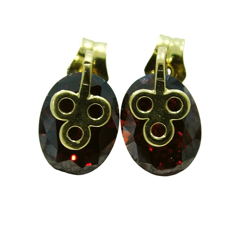 PENDIENTES DE ESPIGO CON CIERRE GRANADINA