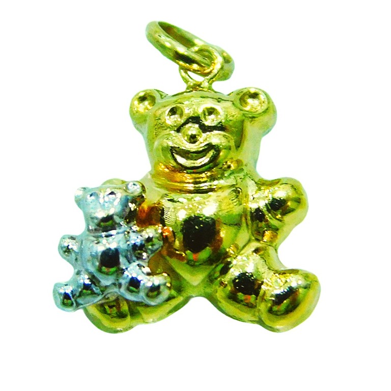 COLGANTE 2 OSOS BICOLOR