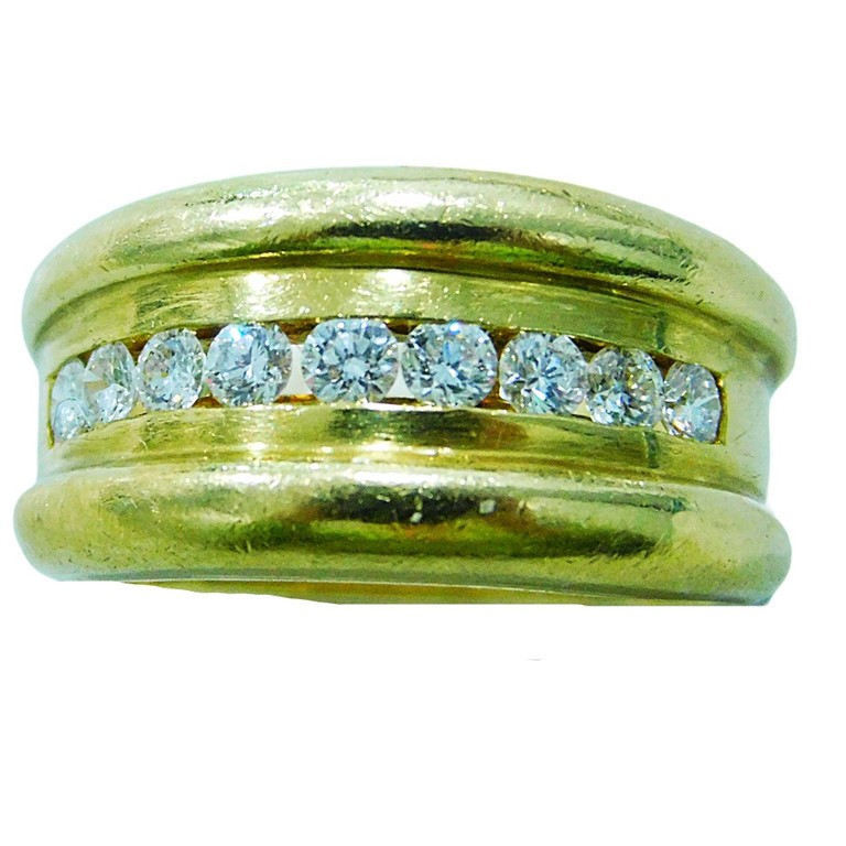 ANILLO ANCHO RISTRAS CIRCONITAS BLANCAS