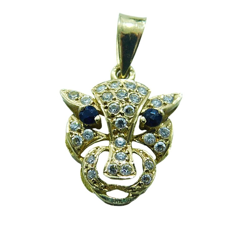 COLGANTE CABEZA PANTERA CIRCONITAS