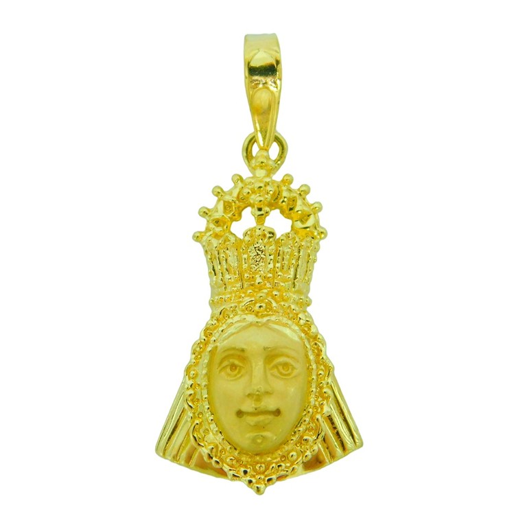COLGANTE CALADO CABEZA VIRGEN 40MM