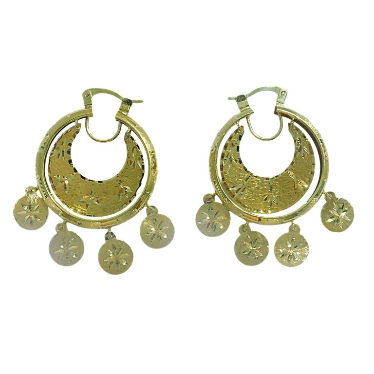 PENDIENTES PANDERETA MEDIANOS