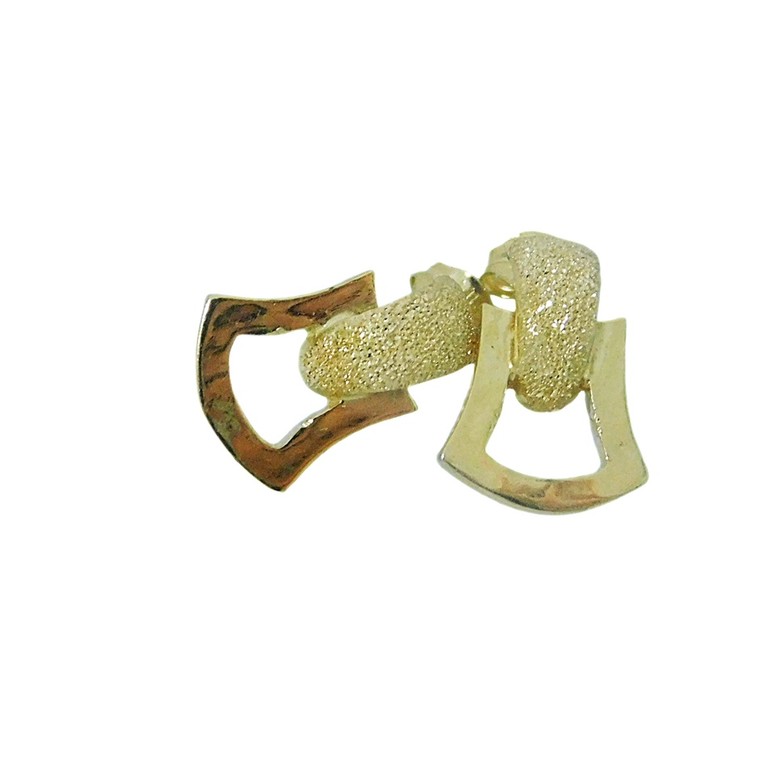 PENDIENTES ESPIGO CUADRADOS PULIDO MATE