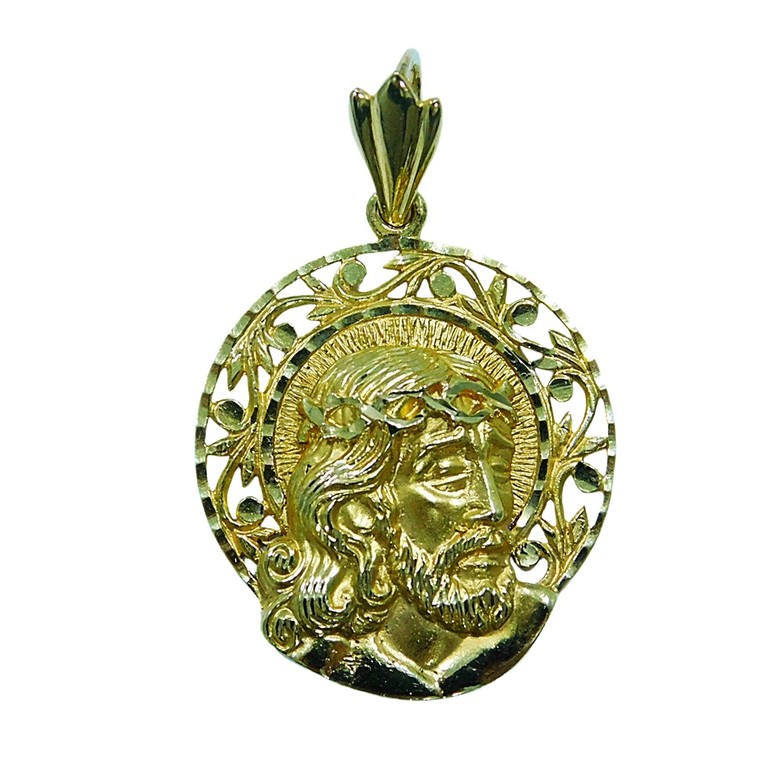 COLGANTE CABEZA CRISTO CON AURA