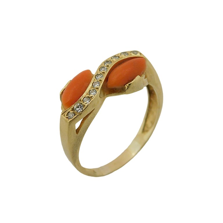 ANILLO CON CORAL