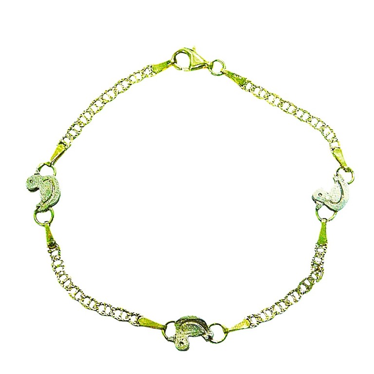 PULSERA PATITOS BICOLOR