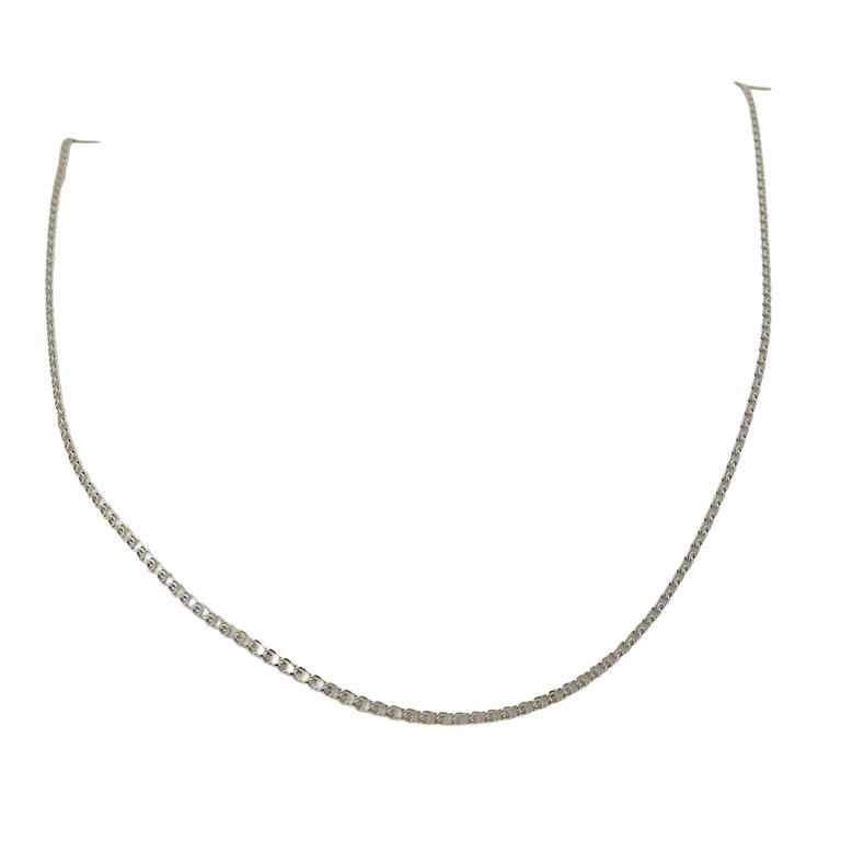 CADENA ORO BLANCO 43CM